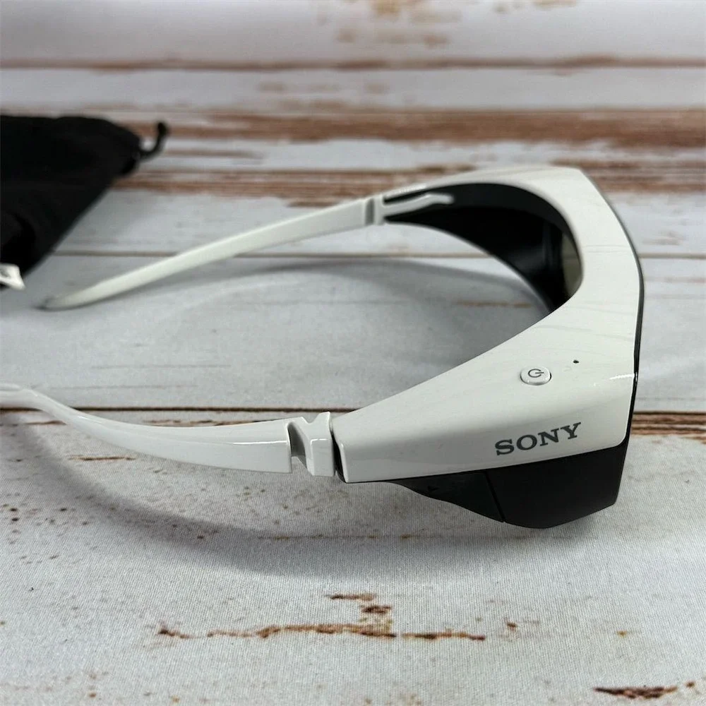 Sony TDG-BR250 White 3D Active Shutter Glasses Gaming Console TV With Pouch